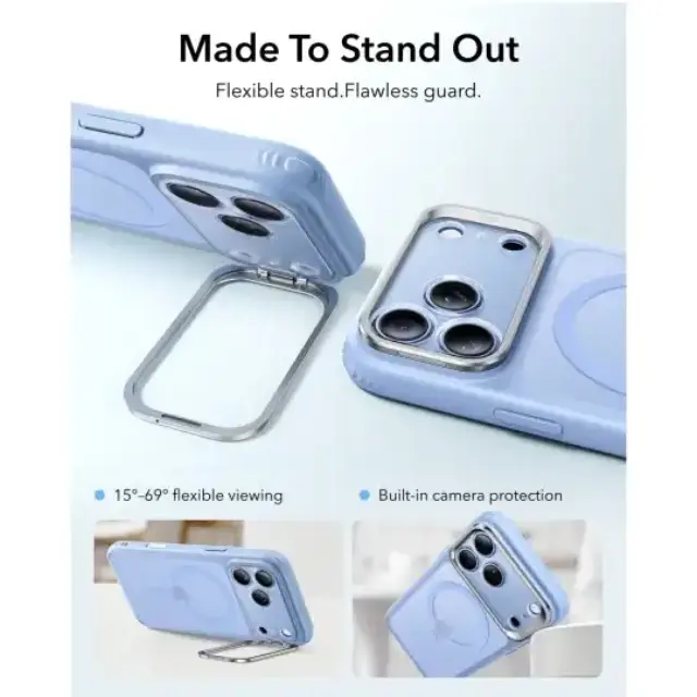 Esr Θήκη Κινητού iPhone 17 Pro Max / 18 Pro Max Classic Hybrid Kickstand Magsafe Frosted Light Blue 3
