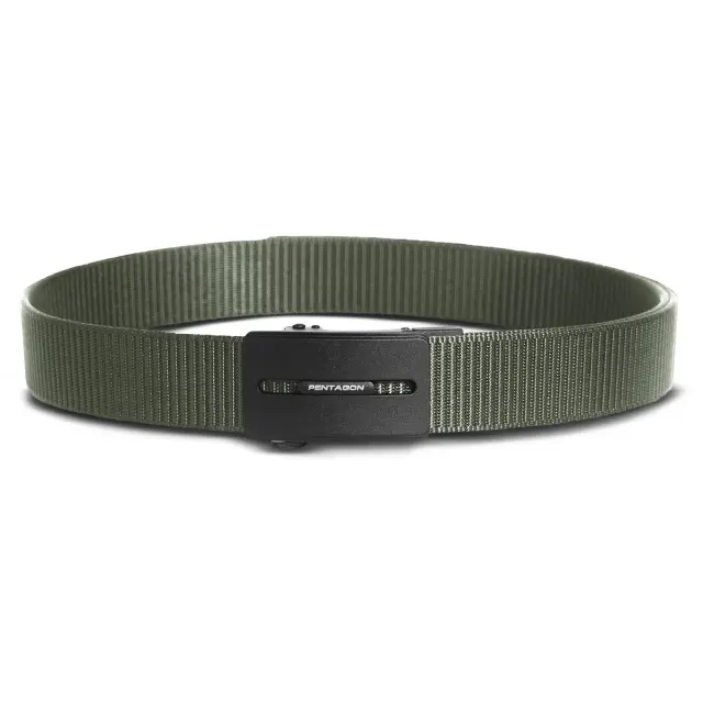 Pentagon Regal Belt 35mm "BLK"-Ζώνη Επιχειρησιακή Αγκράφα Μαύρη - 06-Χακί-Olive Green