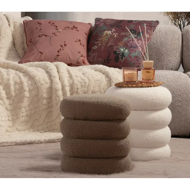 Σκαμπό Nef-Nef Stool Ecru 35x40 3