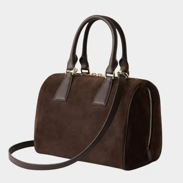 Furla - Γυναικεία Δερμάτινη Τσάντα Ώμου/Χειρός Olivia M Boston WB02148-BX4018-3244S Καφέ 2