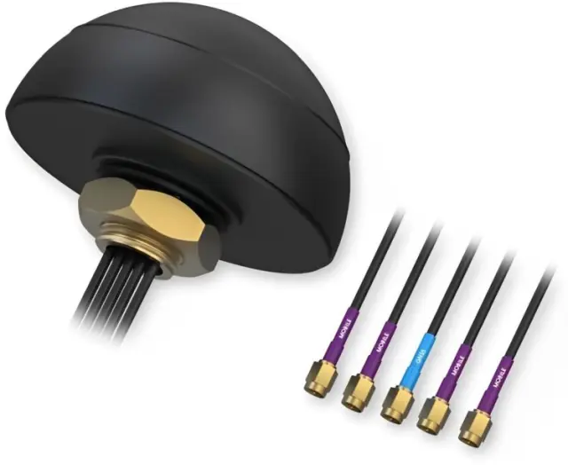 Teltonika LTE/GPS combo QUAD roof antenna, 3m