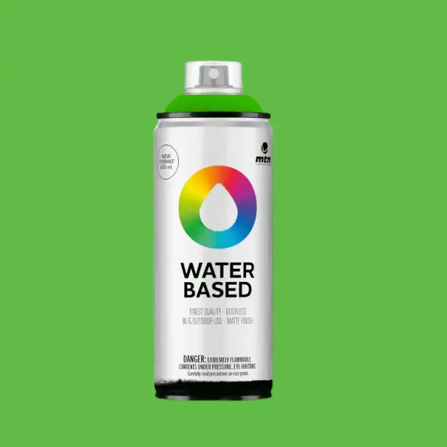 MTN Waterbased Spray Paint 400ml WB4 Fluorescent Green