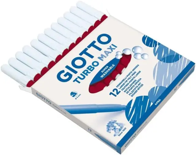 Giotto Turbo Maxi Μαρκαδόρος Κόκκινο Carmine (1 Τεμάχιο)/ 456012 (Giotto)