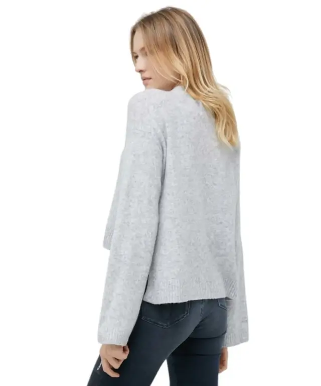 Calvin Klein Jeans - Γυναικείο Πουλόβερ Fluffy Relaxed Fit J20J220481-P01 Γκρι - XL 3