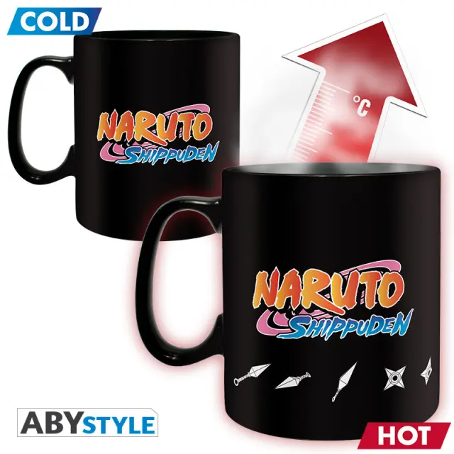 NARUTO SHIPPUDEN - Mug HeatChange - 460 ml -Multicloning 2