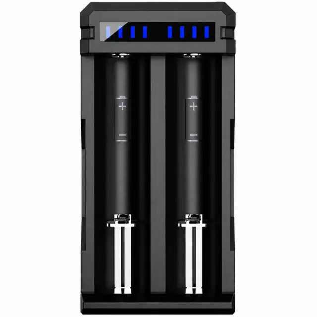 Φορτιστής Μπαταριών Βιομηχανικού Τύπου Xtar SC2 USB-C για 18650 18700 20700 21700 22650 25500 26650