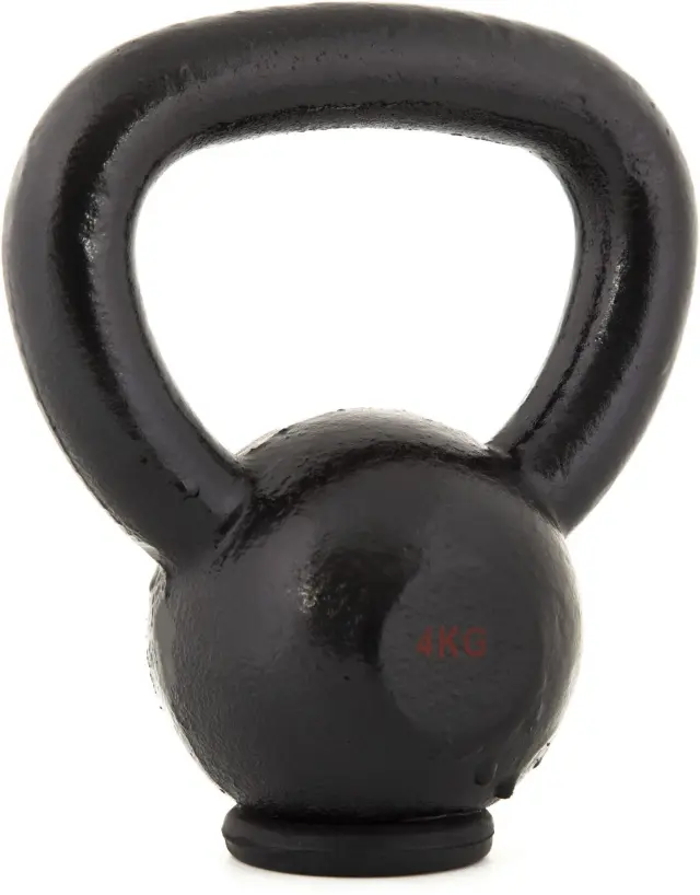 AMILA Kettlebell Cast Iron Rubber Base 4Kg 3