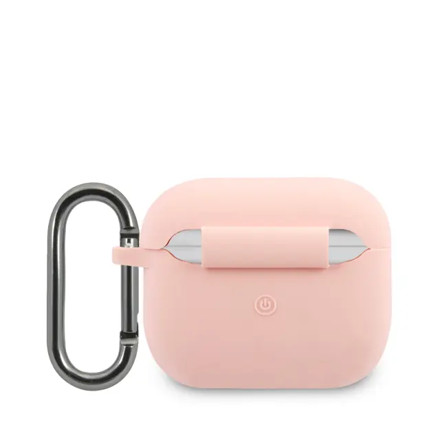 Lacoste Liquid Silicone Glossy Printing Logo Case for AirPods 3 Pink 2