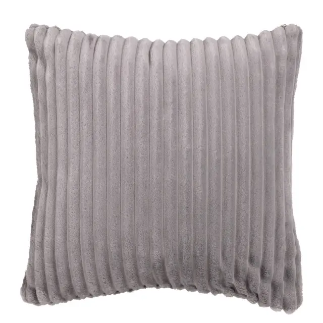 Διακοσμητικό Μαξιλάρι 40x40 Fleece Με Γέμιση Das Home 1365 Grey 100% Πολυέστερ