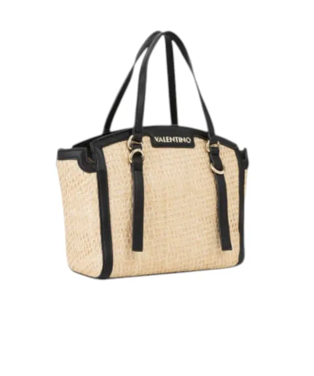 Valentino Bags - Γυναικεία Τσάντα Ώμου Demetra VBS9R904-G41 Μπεζ/Μαύρο 2