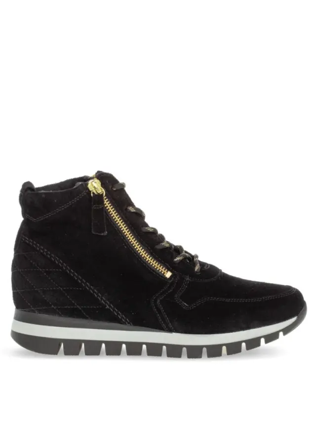 Gabor Μποτάκια Γυναικείο δέρμα Nubuck Μαύρο GAB/56455 47-SCHWARZ 3