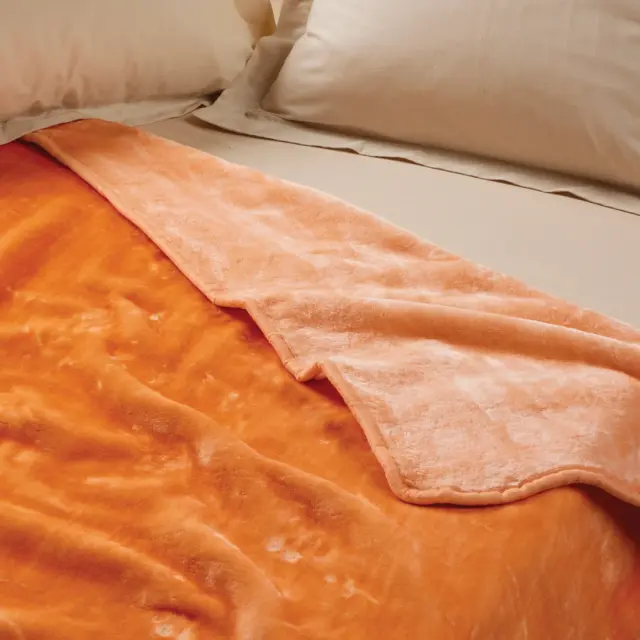 Κουβέρτα 160x220 Μονή Velour 700gsm Das Home 0297 Salmon 100% Ακρυλικό 2