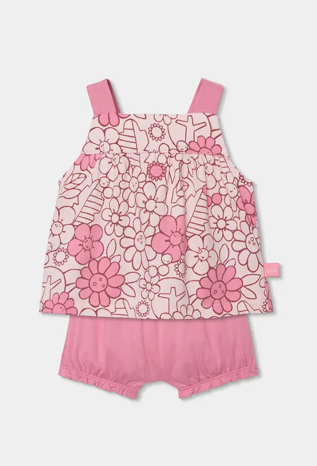 Boboli Σετ πλεκτό floral για μωρό κορίτσι 133029-9827