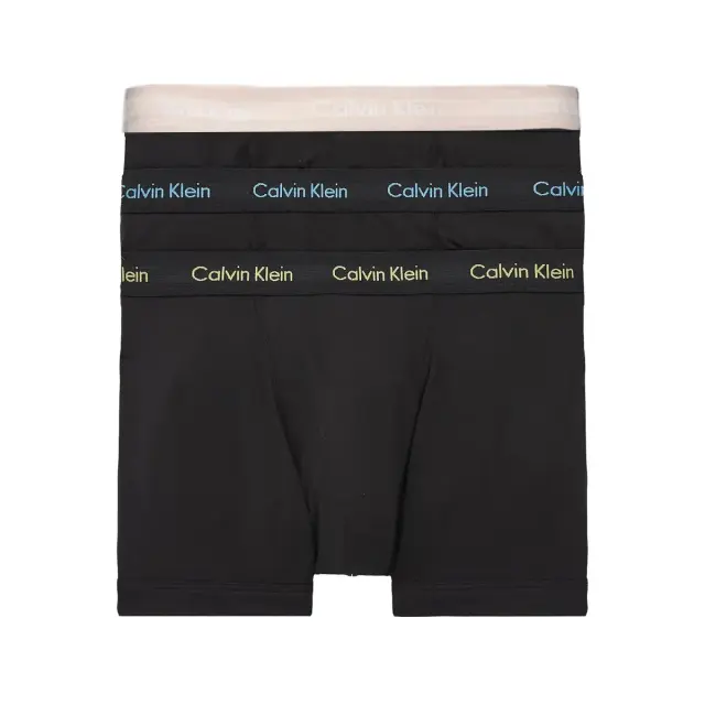 Calvin Klein Ανδρικό Boxer Μακρύ - Τριπλό Πακέτο, Χρώμα B- Ocean Storm-Lime-Signature Blue - S
