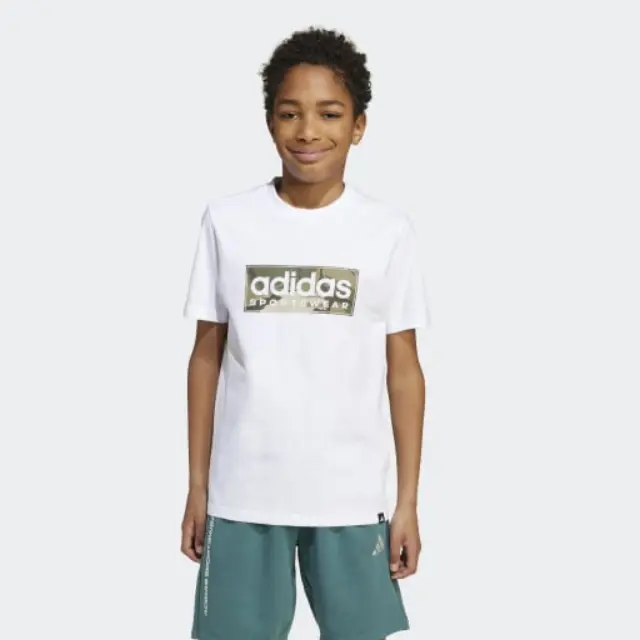 Adidas Camo Linear Graphic Tee Kids	JX6871 - 140