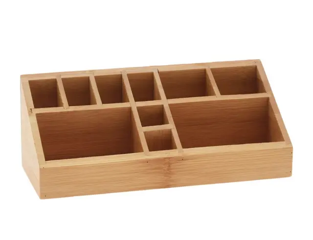 Κουτί Οργάνωσης Make up από Ξύλο Bamboo, 23x9x8.5cm - Απόχρωση Ξύλου 784610310