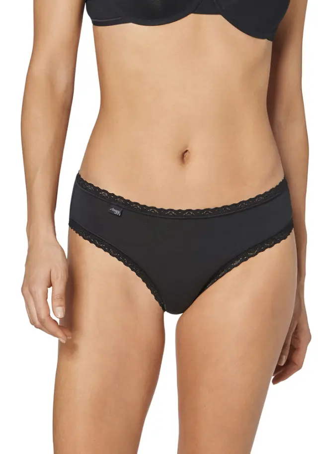 Sloggi 24/7 Βαμβακερά Σλιπ Hipster Weekend Γκρι/Μαύρο/Λευκό 3-Pack - S