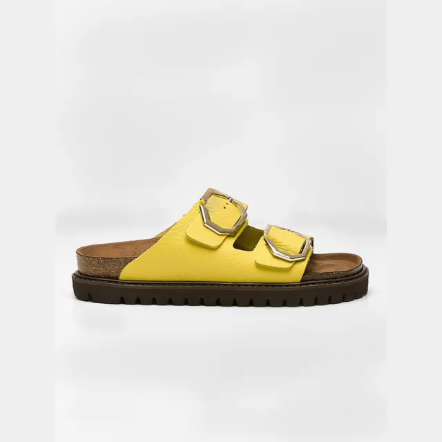 Genuins Πέδιλα Γυναικείο δέρμα Κίτρινο GEN/GALIA G106501 YELLOW
