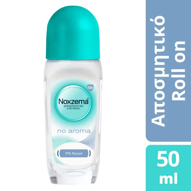 Noxzema No Aroma Anti-Transpirant Αποσμητικό 48h σε Roll-On 50ml, Χωρίς Άρωμα