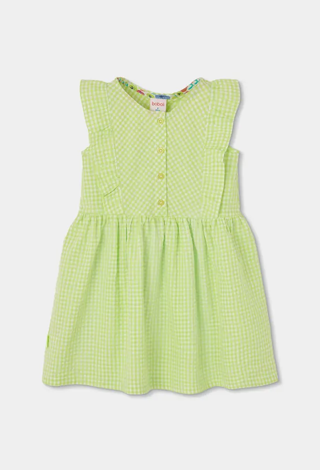 Boboli Poplin φόρεμα check για κορίτσι 313175-9802
