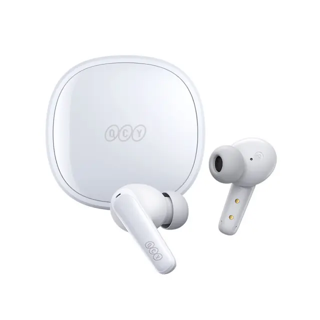 QCY T13X TWS WHITE – 30 HOUR BATTERY – TRUE WIRELESS IN-EAR EARBUDS – QUICK CHARGE 380MAH