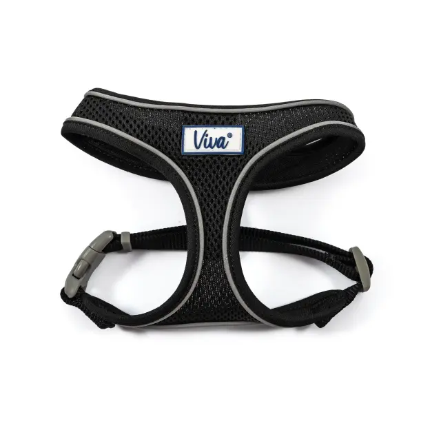 Ancol Περιστήθιο Mesh Comfort Ανακλαστικό Μαύρο L 53 74 cm Μαύρο