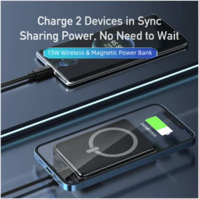 Awei P118K Power Bank 5000mAh Με Ασύρματη Μαγνητική Φόρτιση 15W & Οθόνη LED 3