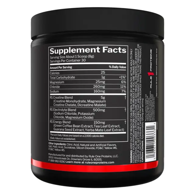 Rule1 Charged Creatin Mandarin Mango, 30 Servings 2