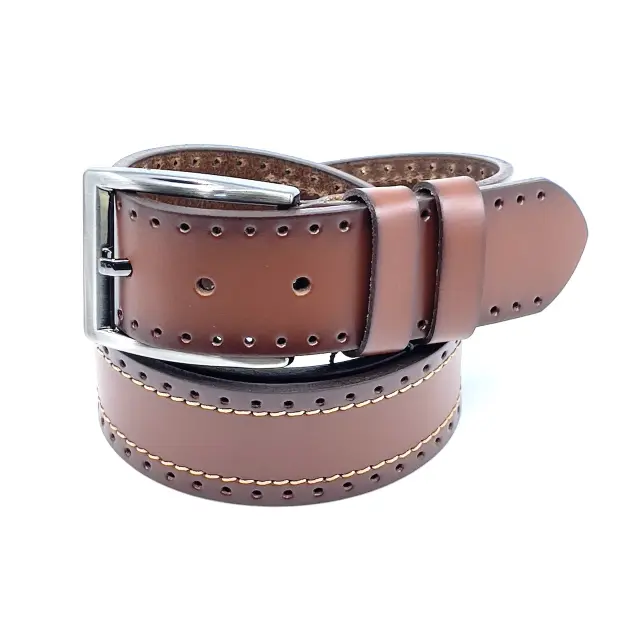 Ταμπά Δερμάτινη Ζώνη Full Grain 4 cm - 135cm 2