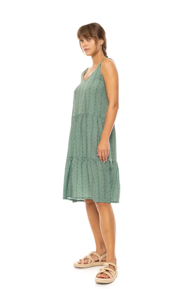 Beachwear B587 Jungle Green Pink Label 3