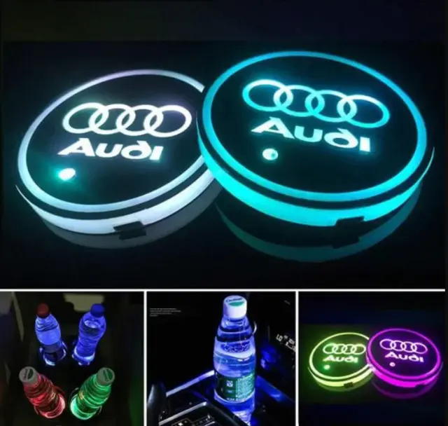 Φωτάκι Led ποτηροθήκης Audi με 7 χρώματα - 1τμχ OEM