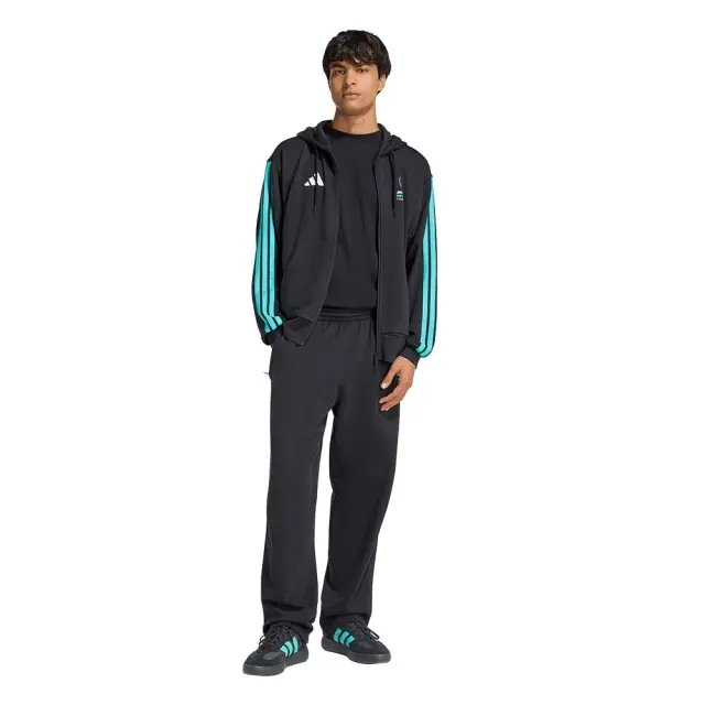 adidas Performance Men's Mercedes AMG Petronas F1 Team DNA Full-Zip Hoodie Μαύρο KE5910 (adidas Performance) - Medium 3