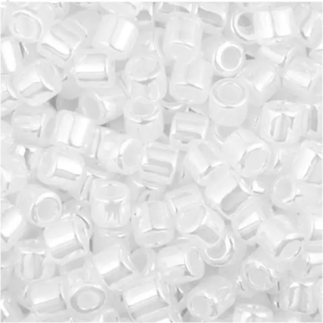 Χάντρα Miyuki Delica 8/0 - DBL0201 - White Pearl ~7gr