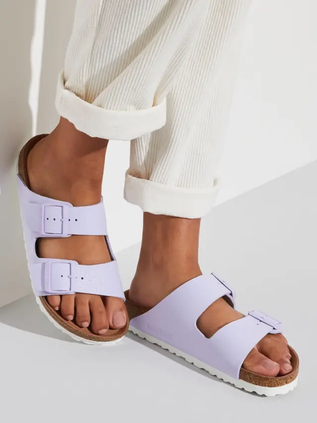 Birkenstock Πέδιλα Γυναικείο Birkibuc(Ανθεκτικό Υλικό Της Birkenstock-Επιτρέπει Την Επαφή Με Το Νερό) Μωβ BIR/ARIZONA VEGAN 1022607 LAVENDE - 38 2