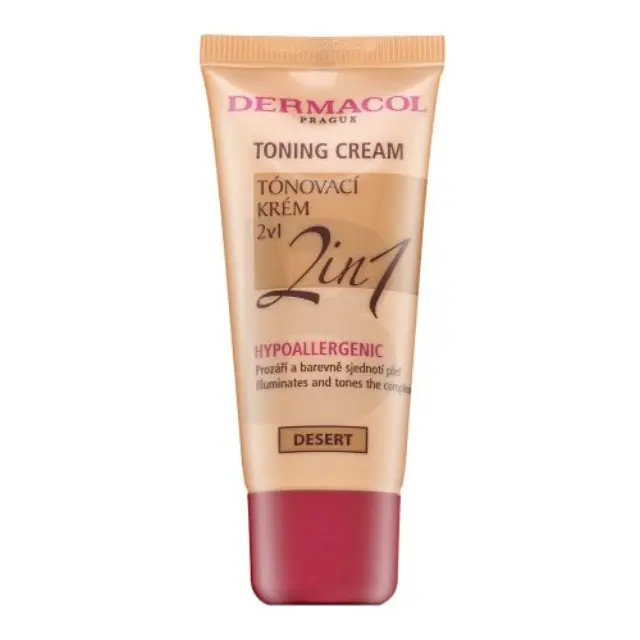 Dermacol Toning Cream 2in1 toning and moisturizing emulsions to unify the skin tone Desert 30 ml