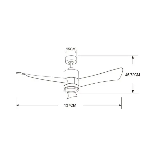 ΑΝΕΜ ΟΡΟΦΗΣ 137CM PRCF-80662 PRIMO ΛΕΥΚΟΣ-ΞΥΛΟ ΜΕ R/C DC LED 3