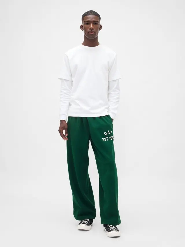 VintageSoft Baggy Παντελόνι Φόρμα EVERGREEN GLAMOUR - L