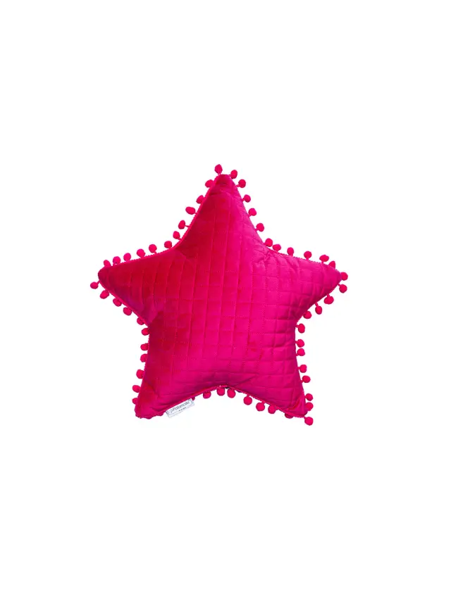 Διακοσμητικό Μαξιλάρι 34Χ34 Με Γέμιση Microfiber Elwin Palamaiki Αστέρι Fuchsia