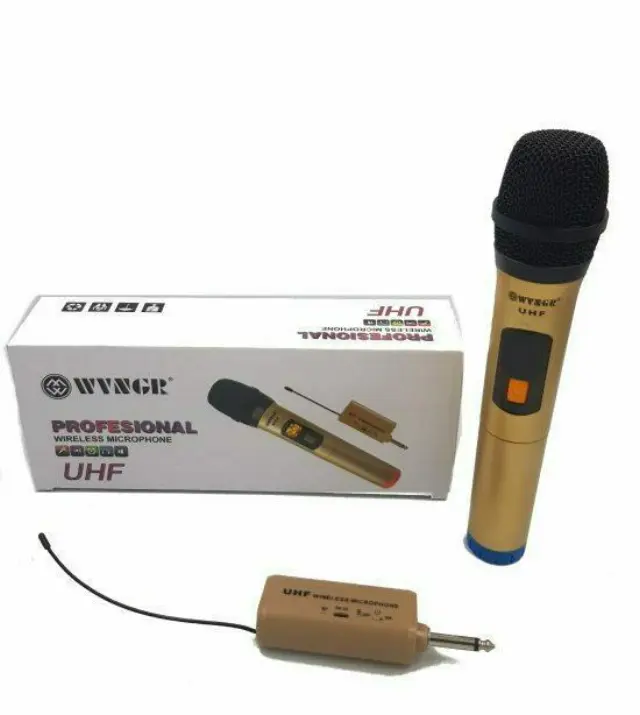 Ασύρματο Μικρόφωνο UHF WG-100II Χειρός Φωνής σε Χρυσό Χρώμα