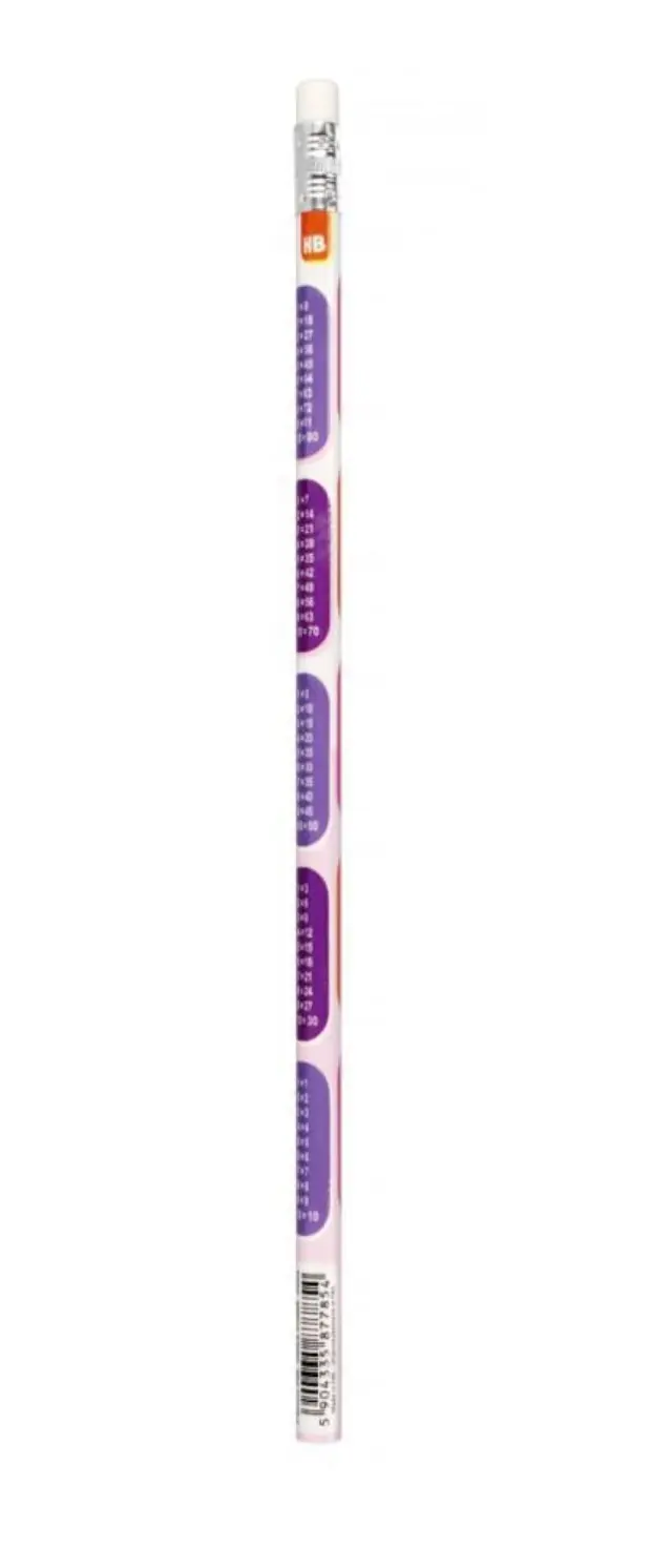 Μολύβι με Γόμα και Σχέδιο Προπαίδεια Starpak Pink 09000160008
