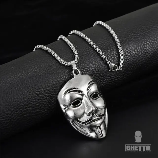 Ghetto Big Pendant V for Vendetta Necklace 2