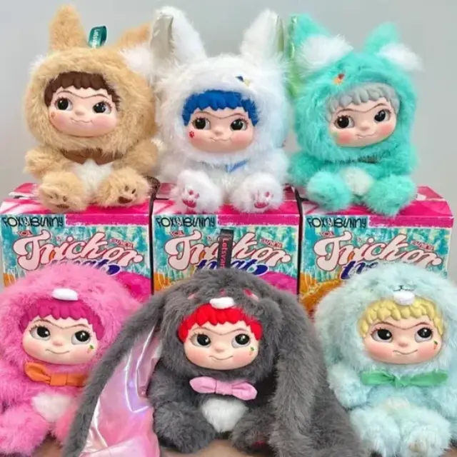 Wakuku Fuzzy Dolls Fox & Bunny Pvc Blind Box Mystery Plush Vinyl Doll Oem (Διάφορα Σχέδια Τυχαία Επιλογή) 2