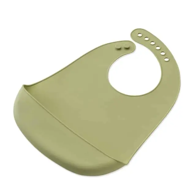 Interbaby Σαλιάρα Σιλικόνης Olive Green SI002-74 3