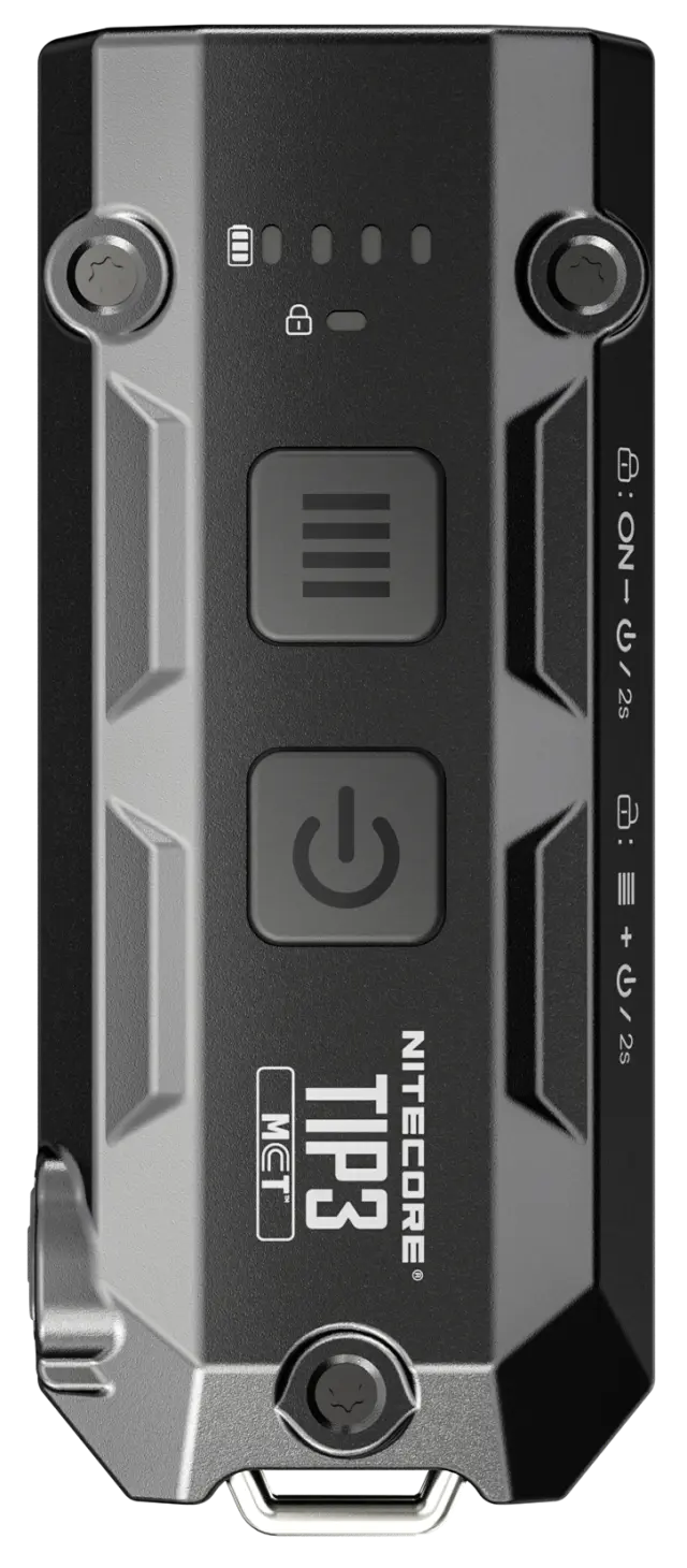 Nitecore TIP3 Black Επαναφορτιζόμενος Φακός LED Μπρελόκ 720 Lumens USB-C