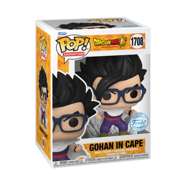 Φιγούρα Funko Pop! Animation: Dragon Ball Super Super Hero - Super Saiyan Gohan in Cape #1708