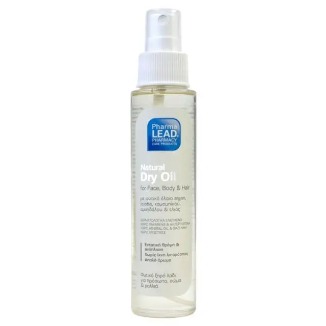 Pharmalead Natural Dry Oil, Λάδι Εντατικής Θρέψης + Ανάπλασης για Πρόσωπο, Μαλλιά + Σώμα, 100ml