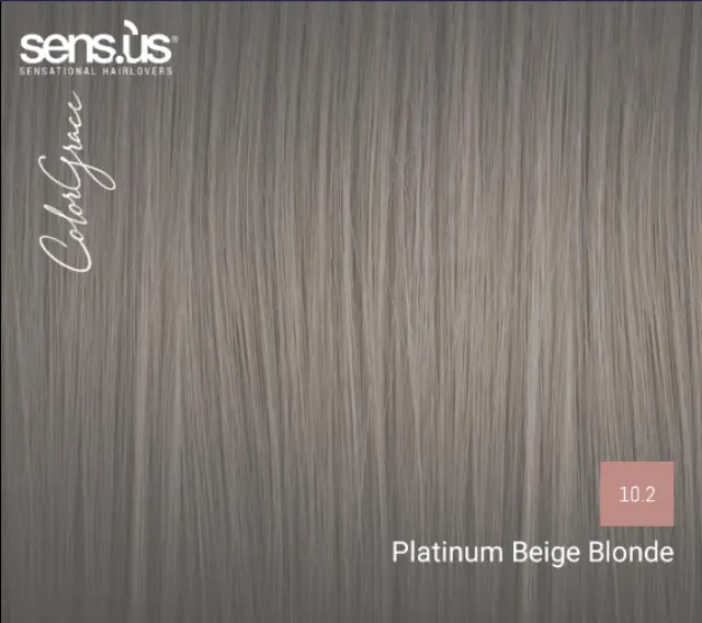 Sensus Color Grace M3K 10.2 Platinum Beige Blonde 100ml - (μόνιμη βαφή πλατινέ μπεζ ξανθό) 2