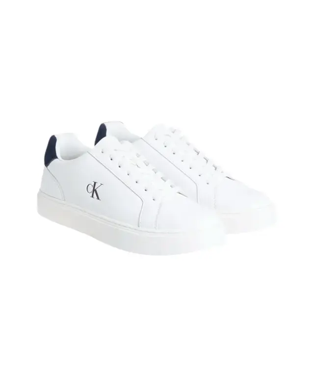 Calvin Klein - Ανδρικά Sneakers Ck Classic Cupsole Laceup Lth YM0YM01435-02Y Λευκό