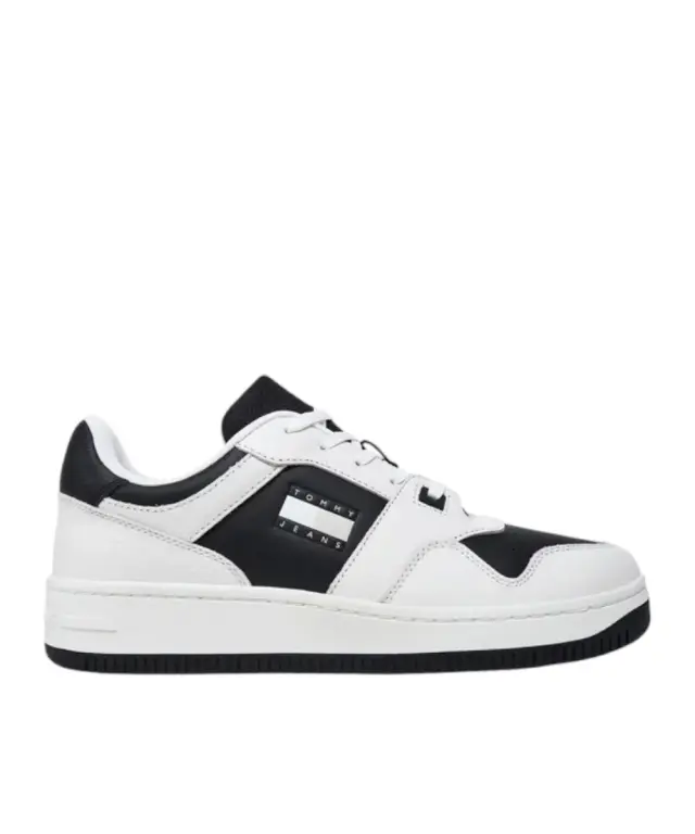 Tommy Hilfiger - Ανδρικά Sneakers Retro Basket Cupsole Tumble EM0EM01513-YBL Λευκό