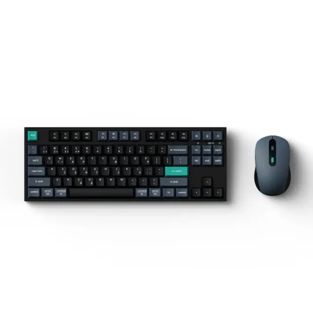 Wireless Keyboard/Mouse Combo Keychron B33 & BM25 Black Green GR